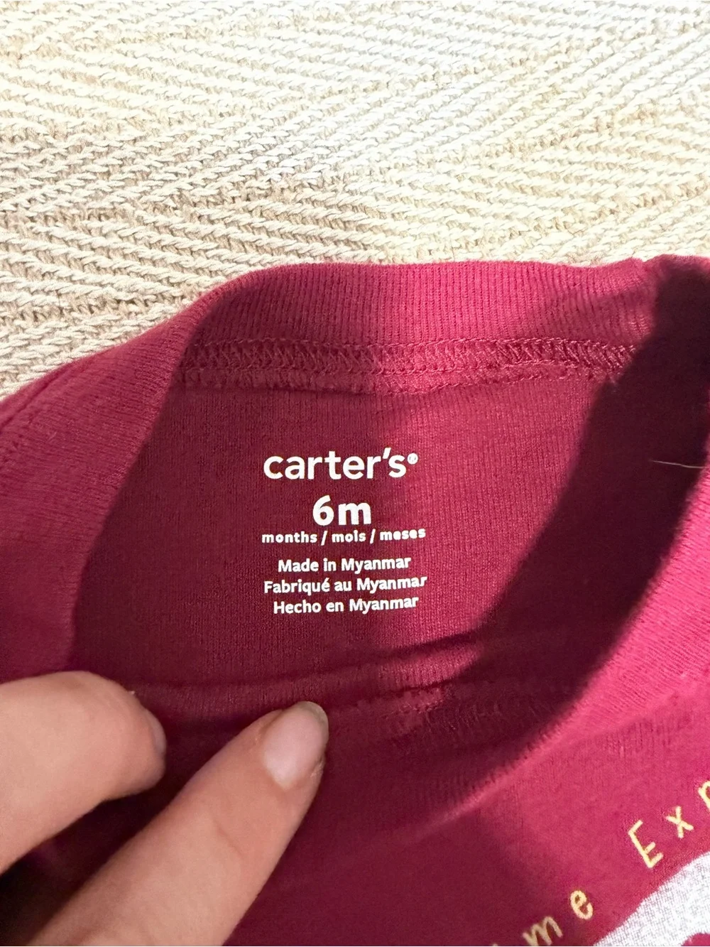 Carter's Maroon 'Nighttime Explorer' Long-Sleeve One-Piece